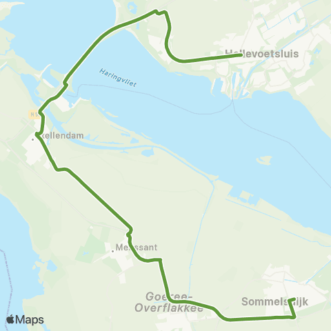 Transdev Hellevoetsluis - Middelharnis map