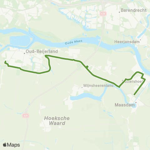 Transdev Maasdam - Oud-Beijerland Scholengemeenschap map