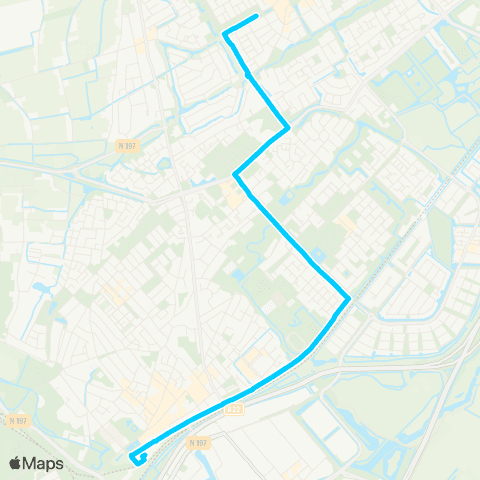 Connexxion Heemskerk Centrum - Beverwijk Station [Pendel 71] map