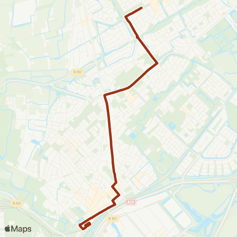 Connexxion Heemskerk Centrum - Beverwijk Station [Pendel 73] map