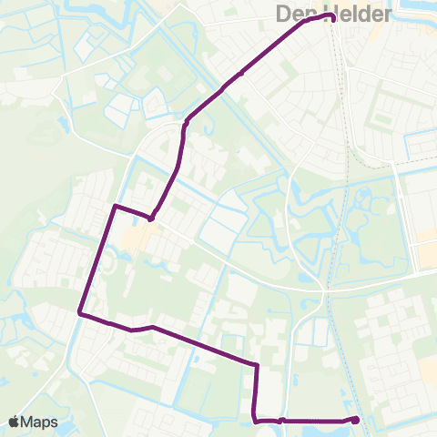 Connexxion Den Helder Station - Den Helder Station Zuid map