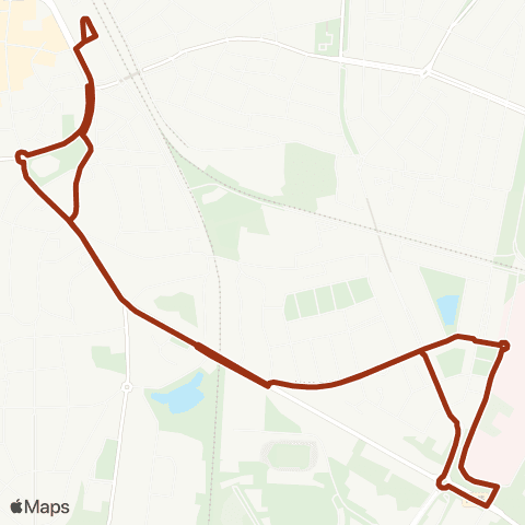 Transdev Hilversum Station - Hilversum Tergooi Ziekenhuis map