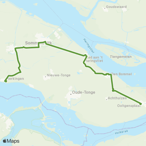Transdev Herkingen - Ooltgensplaat map