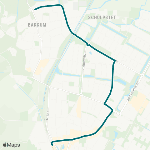 Connexxion Castricum Station - Castricum Van Bergenlaan map