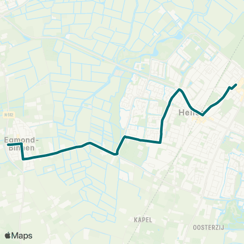 Connexxion Egmond-Binnen Randweg - Heiloo WKC 't Loo map