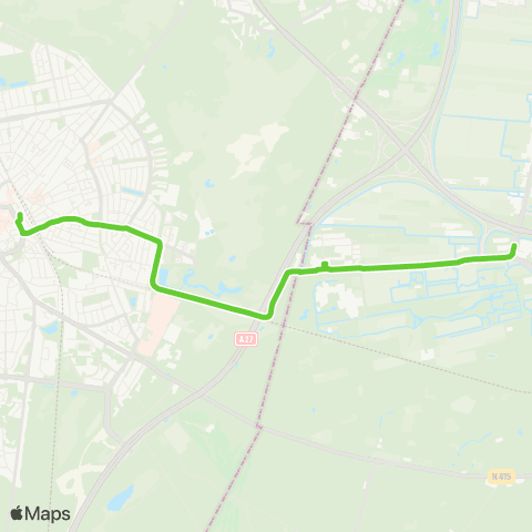 Transdev Hilversum Station - Baarn Oude A'damsestraatweg map