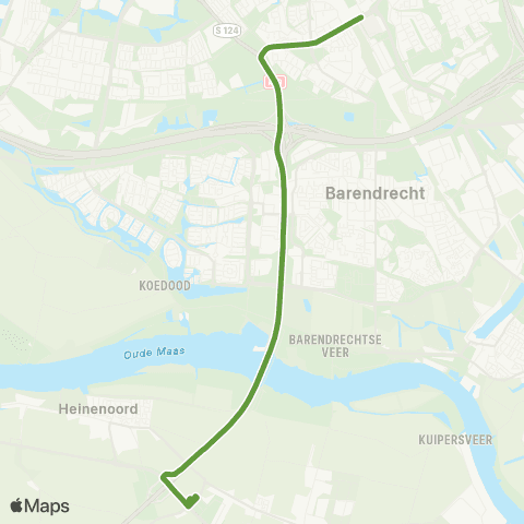 Transdev Heinenoord Busstation - Rotterdam Lombardijen map