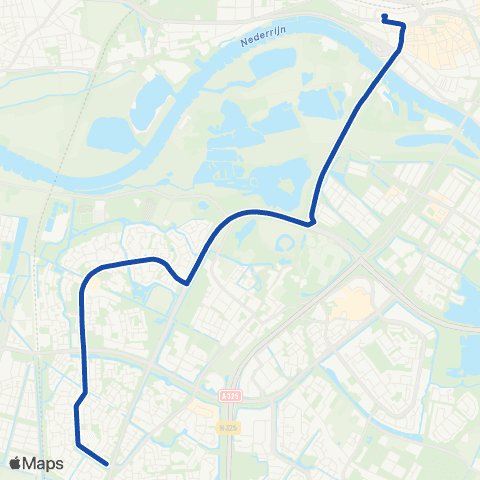 Transdev De Laar-West - Arnhem CS map