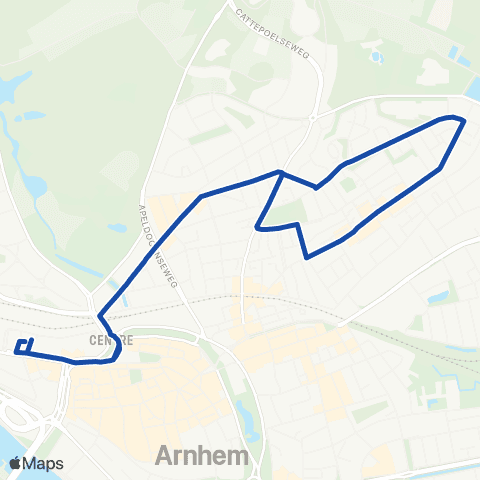 Transdev Arnhem CS - Klarendal map