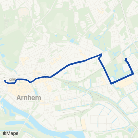 Transdev Arnhem CS - Elsweide / HAN map