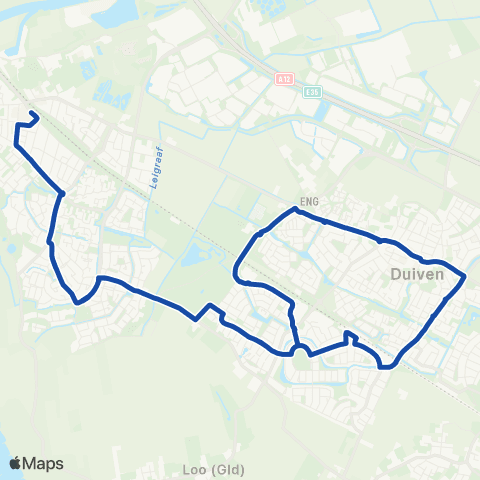 Transdev station Westervoort - Duiven West map