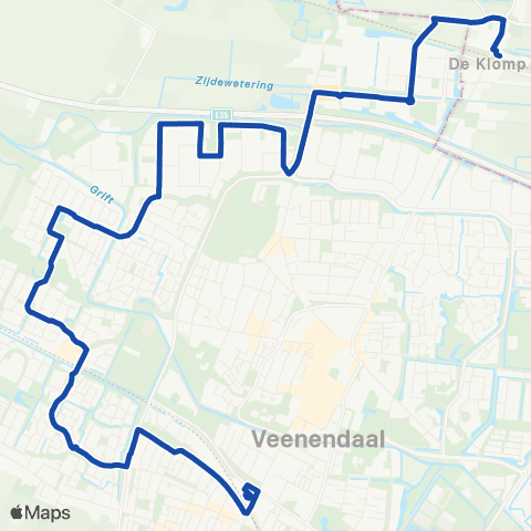 Transdev Veenendaal De Klomp - Station Centrum map