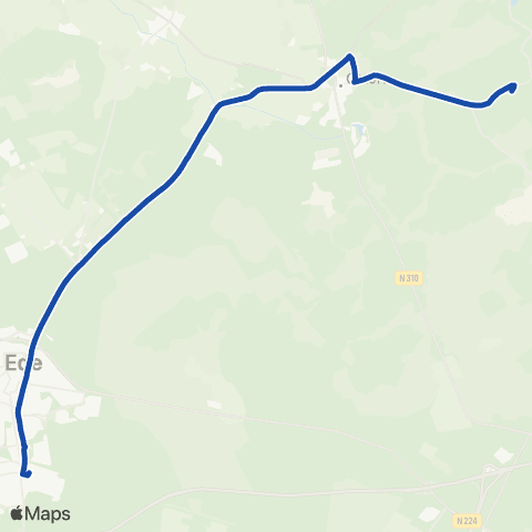 Transdev (Ede - ) Otterlo - Hoge Veluwe map
