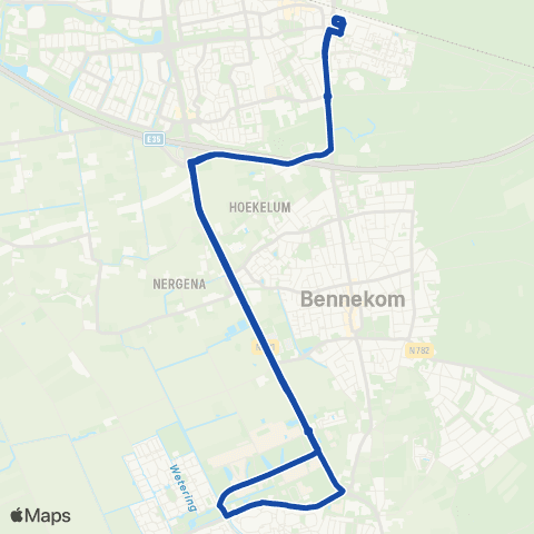 Transdev Ede - Wageningen Campus map