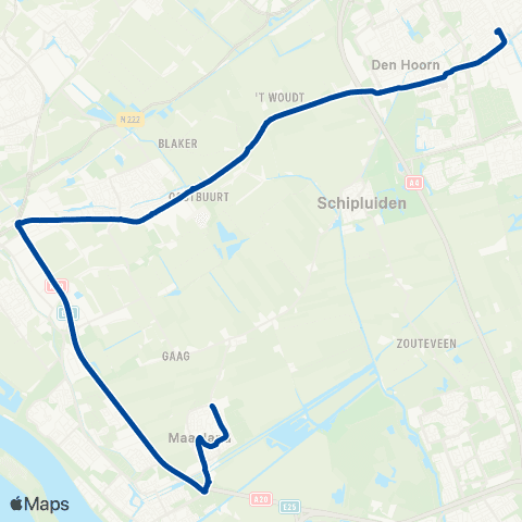 EBS Delft - Maasland map