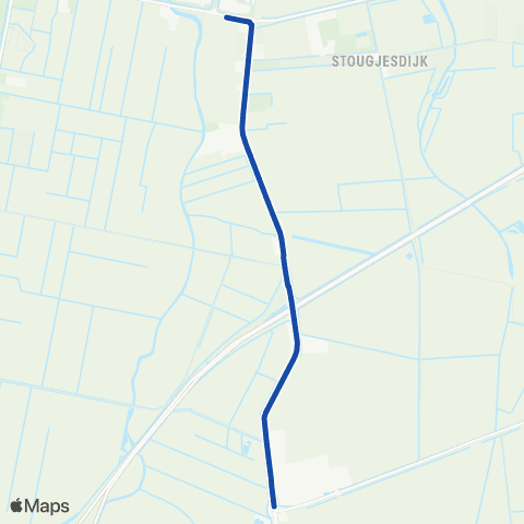 Transdev HWGO Flex Oud-Beijerland Poortwijk Zuid map