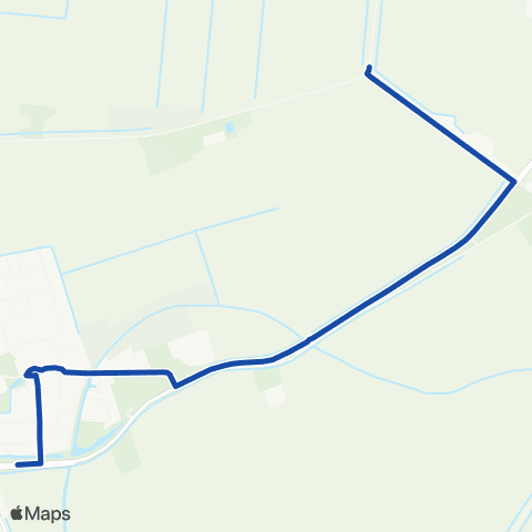 Transdev HWGO Flex Piershil map