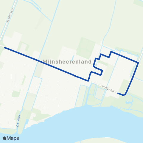 Transdev HWGO Flex Hoeksche Waard overig map