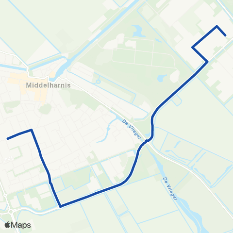 Transdev HWGO Flex Middelharnis map