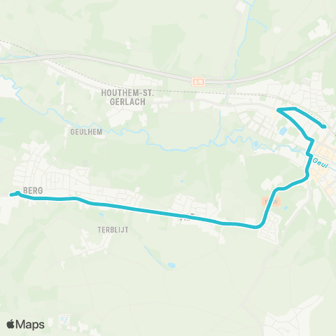 Arriva Valkenburg - Berg en Terblijt map