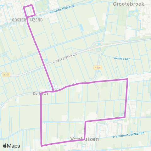Overal Hoogkarspel - Venhuizen - Hoogkarspel map