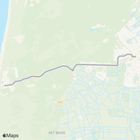 Overal Kustbus Bergen aan Zee - Bergen Plein map