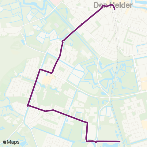 Overal Den Helder Station Zuid - Den Helder Station map