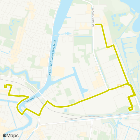 Overal Haarlem Station - Haarlem Waarderweg map