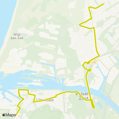 Overal IJmuiden Dennekoplaan - Heemskerk Centrum map