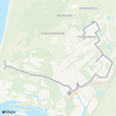 Overal Wijk aan Zee - Heemskerk Centrum map