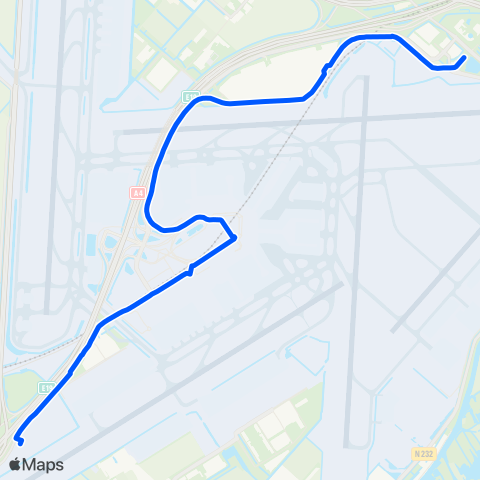 Overal Knooppunt Schiphol Noord - Schiphol P30 map