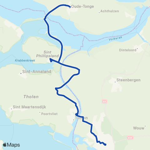 Overal Bergen op Zoom - Oude Tonge map