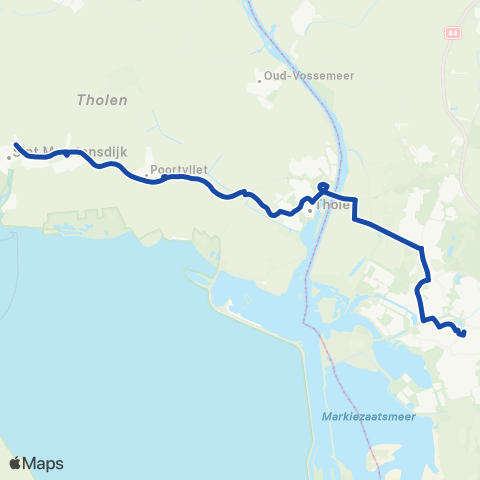Overal Stavenisse - Bergen op Zoom map