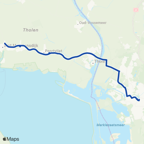 Overal St.Maartensdijk - Bergen op Zoom map