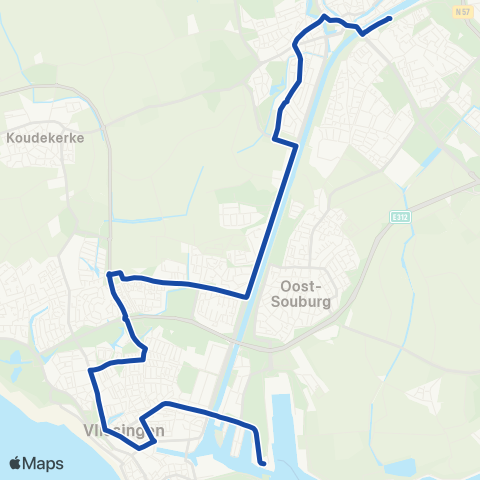 Overal Middelburg - West-Souburg - Vlissingen map