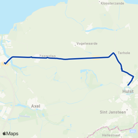 Overal Terneuzen - Hulst map