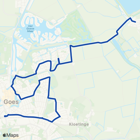 Overal Goes - Kattendijke map