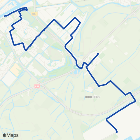 Overal Vlissingen Oost - Middelburg map