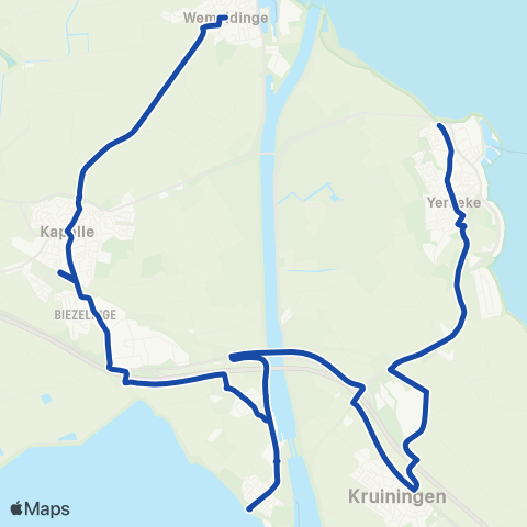 Overal Wemeldinge - Yerseke map