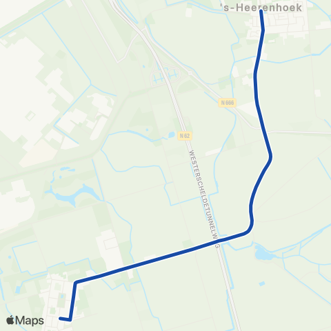 Overal Borssele - 's-Heerenhoek map