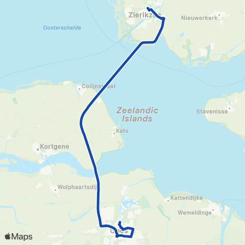 Overal Westenschouwen - Goes map