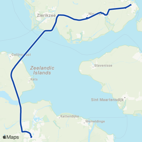 Overal Bruinisse - Goes map