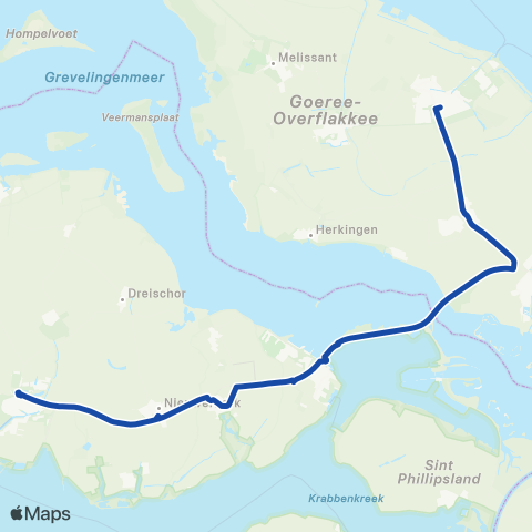 Overal Zierikzee - Middelharnis map
