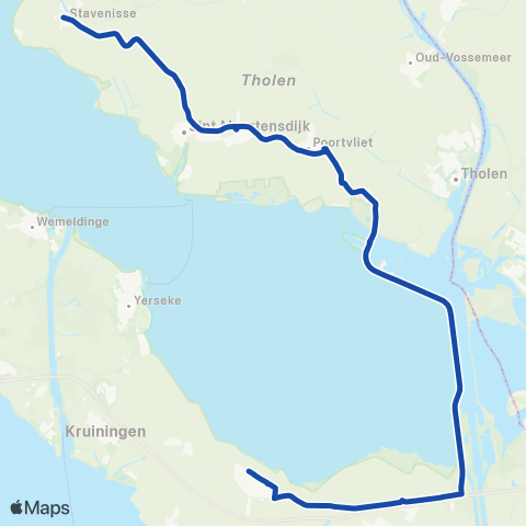 Overal Stavenisse - Goes map