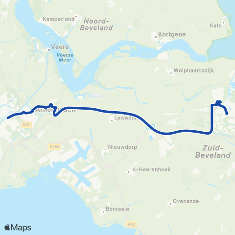 Overal Middelburg - Goes map