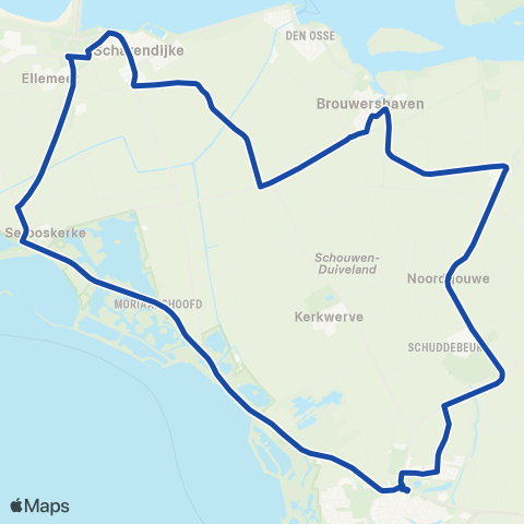Overal Zierikzee Busstation - Zierikzee Busstation map