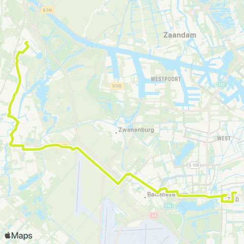 Overal Beverwijk Station - Amsterdam Station Zuid map