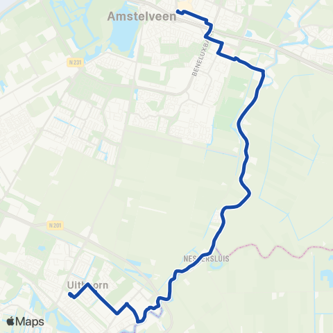 Overal Uithoorn - Nes ad Amstel - Amstelveen map
