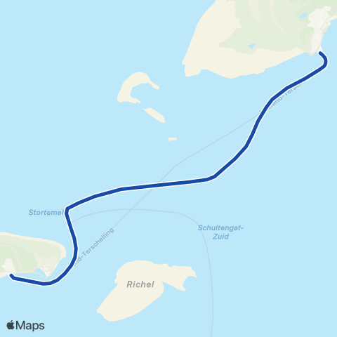 Rederij Doeksen Terschelling - Vlieland map