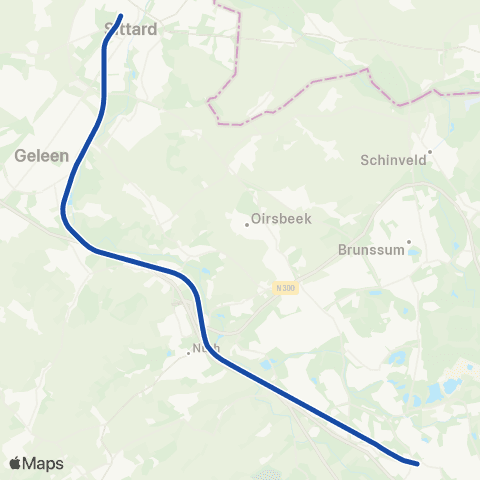 Arriva Sittard <-> Heerlen ST32500 map